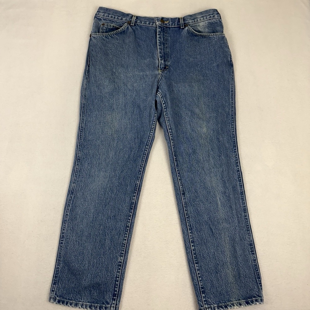 Vintage Lee 200-0745 Mens Jeans 38x30 Regular Fit Straight Leg Made in USA